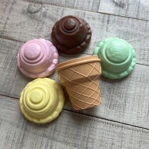 Leapfrog scoop and learn ice cream cart Replacement Parts 1 cone 4 Color Scoops